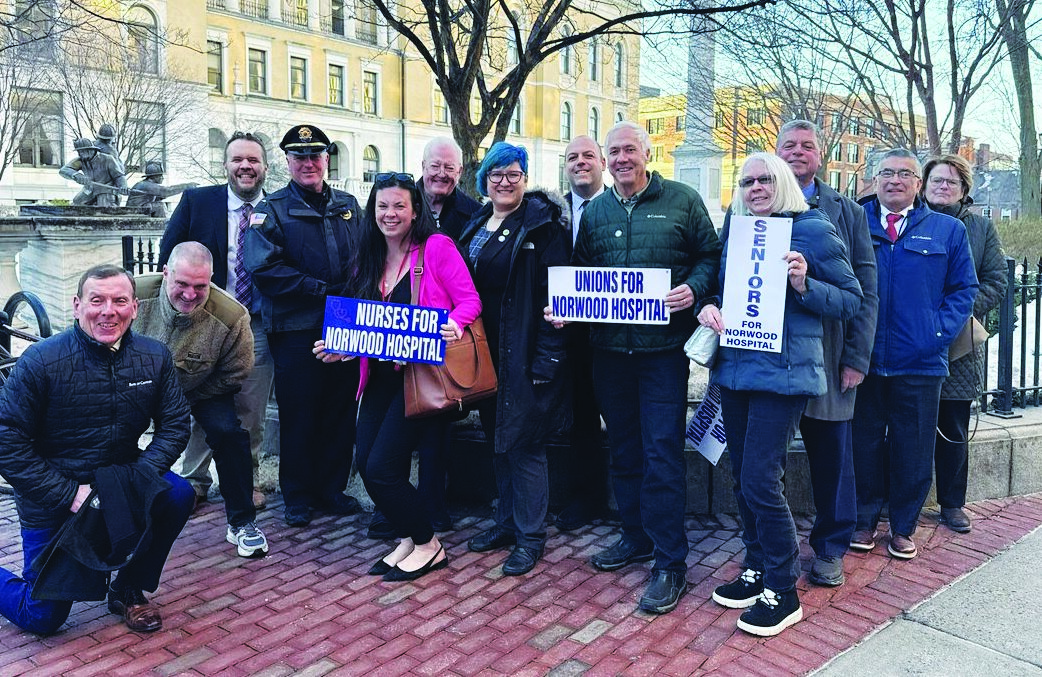 Norwood Hospital Task Force and supporters rally on Beacon Hill, weigh in on eminent domain house bill