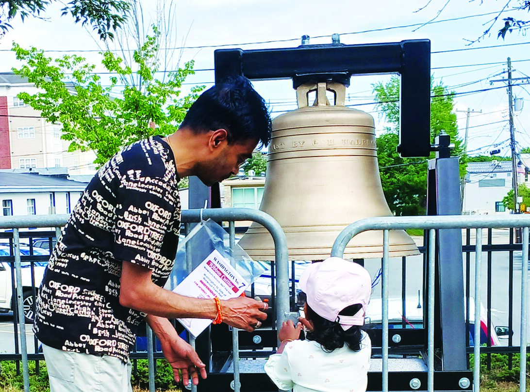 Norwood historic bell gets a place of honor on the Fourth of July