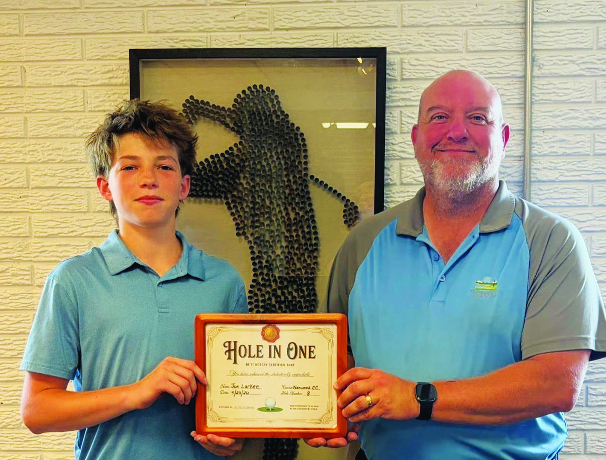 Norwood teen makes hole-in one at Norwood Country Club