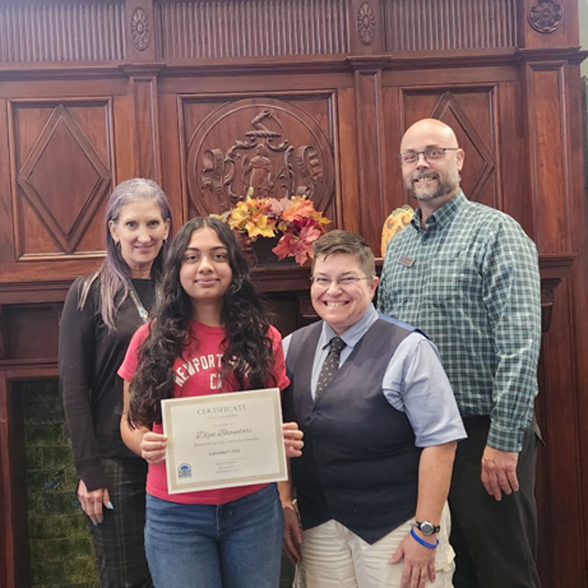 Norwood’s Diya Bhandari Receives $2,500 Scholarship