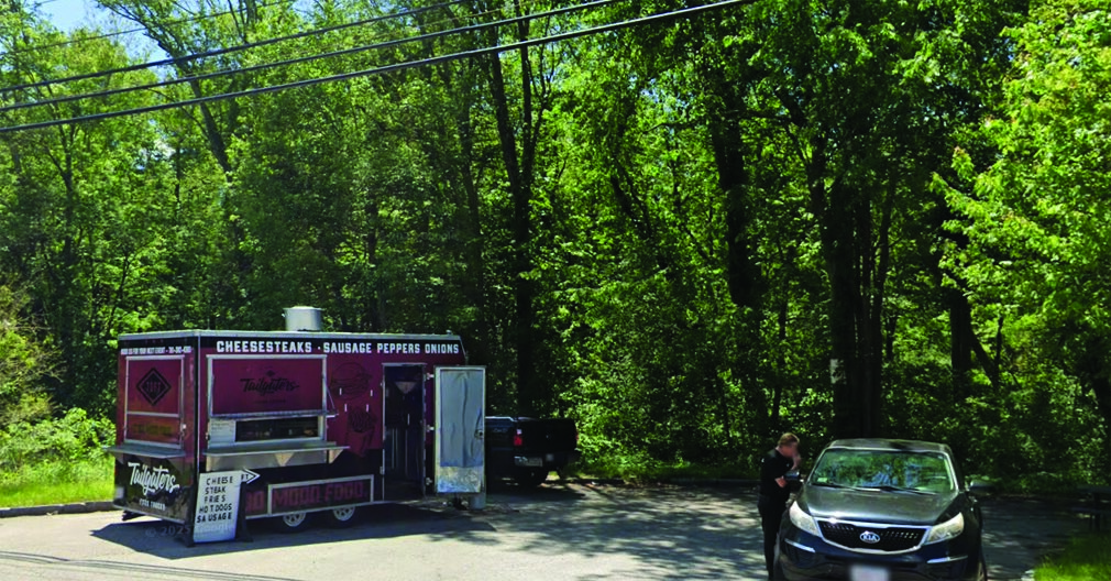 Trails looking at Hot Dog lot at U-Ave